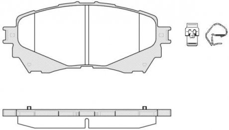 Колодки тормозные дисковые передние Mazda 6 2.0 12-,Mazda 6 2.2 12-,Mazda 6 2.5 12- WOKING P14383.04