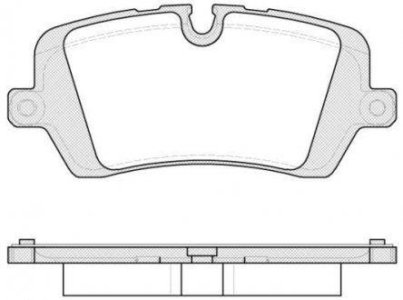 Колодки тормозные дисковые задние WOKING P14413.00