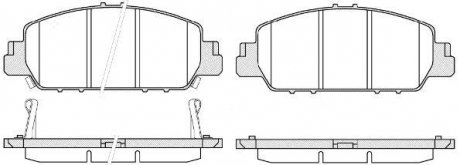 Колодки тормозные диск. перед. (Remsa) Honda HR-V 15> / Accord 3,5i 12> (P WOKING P1448302