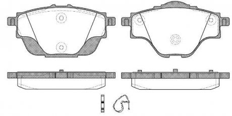 Колодки тормозные дисковые задние Citroen C4 grand picasso ii 1.6 13-,Citroen C4 grand picasso ii 2.0 13- WOKING P14573.00