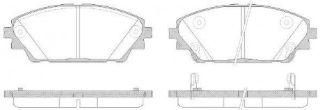 Колодки тормозные дисковые передние Mazda 3 1.5 13-,Mazda 3 2.0 13-,Mazda 3 2.2 13- WOKING P14693.02