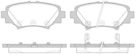 Колодки тормозные дисковые задние Mazda 3 1.5 13-,Mazda 3 2.0 13-,Mazda 3 2.2 13- WOKING P14703.02