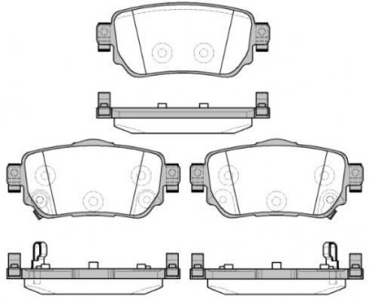 Тормозные колодки зад. Nissan X-Trail/Qashqai II 13- (TRW) WOKING P14823.02