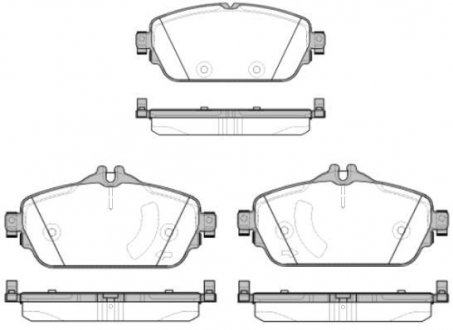 Колодки тормозные дисковые передние Mercedes-benz C-class (w205) 1.6 13- WOKING P14923.08