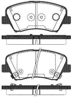 Тормозные колодки перед. Ceed/Cerato/Elantra/Equus/i30 (09-21) WOKING P15123.32