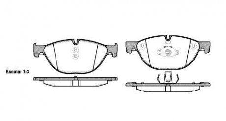 Колодки тормозные дисковые передние Bmw 5 2.0 09-,Bmw 5 3.0 09-,Bmw 5 4.4 09- WOKING P15143.00