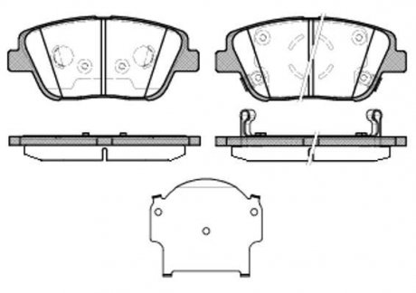 Колодки тормозные WOKING P15233.02