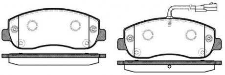 Колодки тормозные дисковые передние Nissan Nv400 2.3 11-,Opel Movano b 2.3 10- WOKING P15493.01 (фото 1)