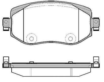 Тормозные колодки передние MEGANE 1.2-1.6 15- WOKING P16243.08