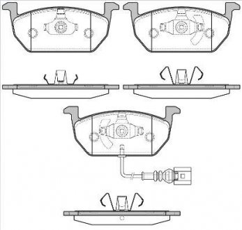 Колодки тормозные дисковые передние Seat Leon 1.2 12-,Seat Leon 1.6 12-,Seat Leon sc 1.2 13- WOKING P17013.01