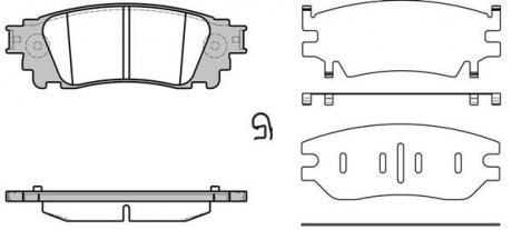 Колодки гальмові дискові задні Lexus Nx (zgz1_, agz1_, ayz1_) 2.0 14-,Lexus Nx (zgz1_ WOKING P17363.00 (фото 1)