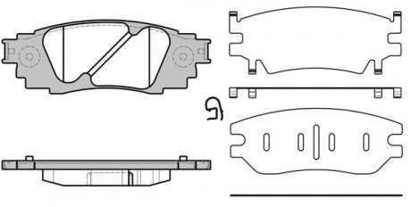 Колодки тормозные дисковые задние Lexus Rx (agl2_, ggl2_) 3.5 15- WOKING P17363.10