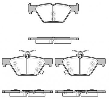 Гальмівні колодки задні Subaru /Outback/Legacy 14- WOKING P17383.02