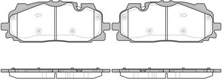 Колодки гальмові дискові передні Audi Q7 3.0 15- WOKING P17673.00