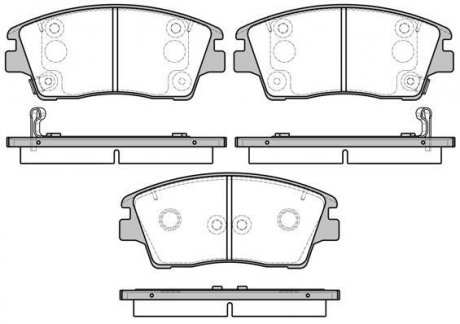 Тормозные колодки перед Hyundai Tucson 1.6-2.0 14- WOKING P17763.02