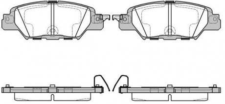 Тормозные колодки задние Mazda CX5 2.0-2.5 15- WOKING P17773.00 (фото 1)