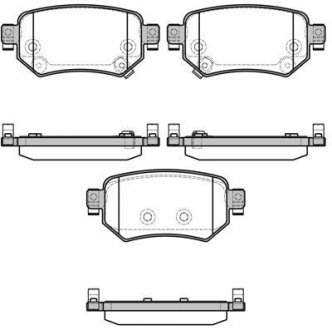 Колодки тормозные дисковые задние Mazda 6 2.0 12-,Mazda 6 2.2 12-,Mazda 6 2.5 12- WOKING P17823.02