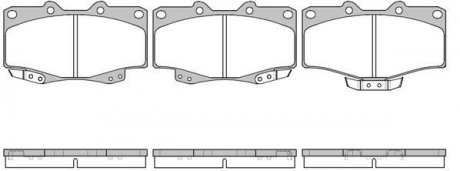 Колодки тормозные дисковые передние Great wall Safe 2.2 02-09 WOKING P2153.04