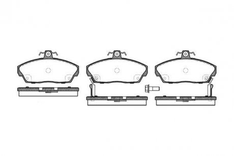 Колодки тормозные дисковые передние Honda Civic vii 1.3 00-06,Honda Civic vii 1.4 00-06 WOKING P2373.02