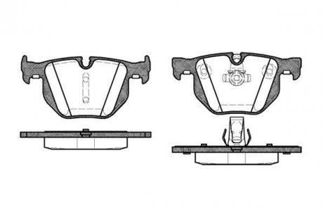 Колодки тормозные дисковые задние Bmw 3 2.0 05-11,Bmw 3 2.5 05-11,Bmw 3 3.0 05-11 WOKING P2813.60