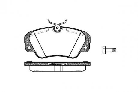 Колодки тормозные передние дисковые WOKING P2823.00