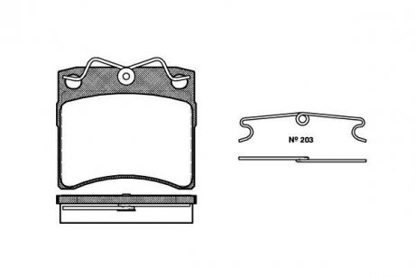 Тормозные колодки перед. Transporter (96-03) WOKING P2853.00