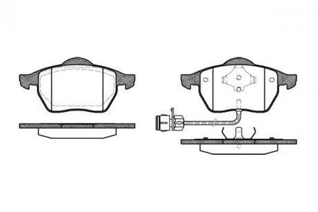 Тормозные колодки перед 100/200/A4/A6/Passat 79-01 WOKING P2903.02