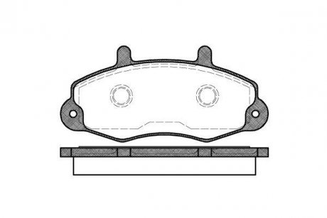 Тормозные колодки перед. Transit T12 91-00 WOKING P2913.00