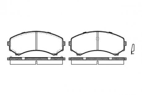 Гальмівні колодки перед. Mitsubishi Grandis 04-11/Pajero 90- (sumitomo) WOKING P2963.00