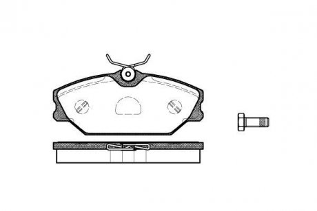 Тормозные колодки перед. Clio/Megane/Laguna 93- (TRW) WOKING P3083.00