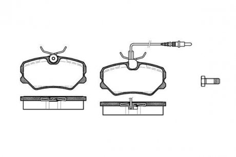 Тормозные колодки перед. 405 (92-99) WOKING P3623.02