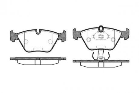 Тормозные колодки перед. BMW 5 (E39) 2.0-3.5i 95-03 WOKING P3703.25