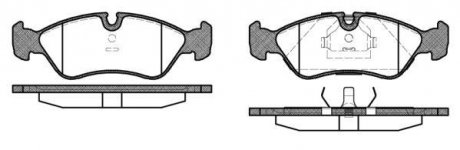 Тормозные колодки перед Astra F/Vecta B/Combo -05 (ATE) WOKING P3863.10