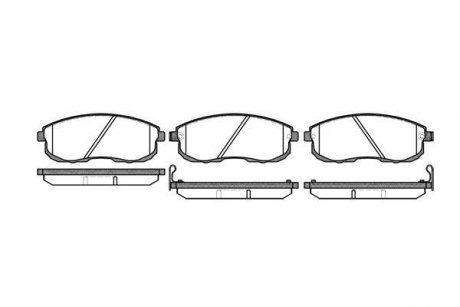 Гальмівні колодки перед. Nissan Maxima 88-00 (sumitomo) WOKING P3933.12