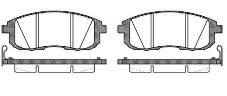 Колодки тормозные дисковые передние Nissan Cube 1.5 07-,Nissan Cube 1.6 07- WOKING P3933.14