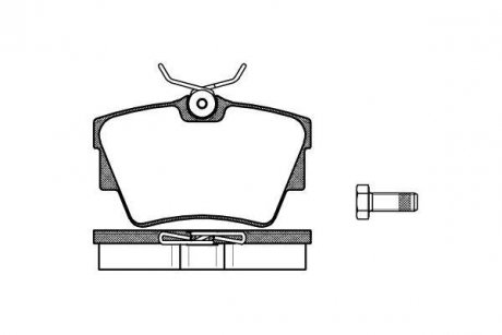Колодки тормозные дисковые задние Nissan Primastar 1.9 01-,Nissan Primastar 1.9 02- WOKING P4913.30 (фото 1)