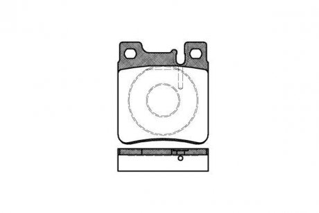 Колодки тормозные дисковые задние Mercedes-benz C-class (cl203) 3.0 01-11 WOKING P5073.00