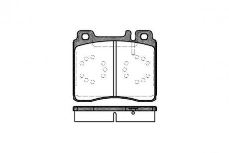 Тормозные колодки пер. W140/W140/W140/W124/W140 91-99 WOKING P5203.00