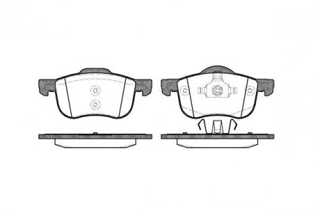 Колодки тормозные дисковые передние Volvo S60 i 2.0 00-10,Volvo S60 i 2.3 00-10 WOKING P6133.00