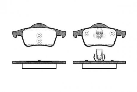 Колодки тормозные дисковые задние Volvo S60 i 2.0 00-10,Volvo S60 i 2.3 00-10 WOKING P6143.00 (фото 1)