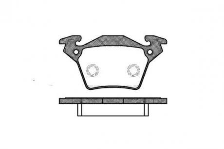 Колодки тормозные дисковые задние MB Vito (638) -03 WOKING P6173.00