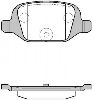 Колодки тормозные дисковые задние Citroen Nemo 1.4 08-,Citroen Nemo 1.4 09- WOKING P6273.00