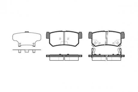 Колодки тормозные дисковые Ssang Yong Rexton 06> 12> / Actyon 05> / Kyron 05> / WOKING P646362