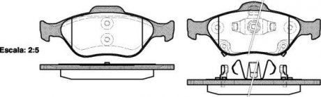 Тормозные колодки перед. Toyota Yaris 05- (ATE) WOKING P6663.12