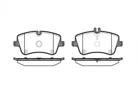 Тормозные колодки перед. MB W203 00-07 (TRW) WOKING P6683.00