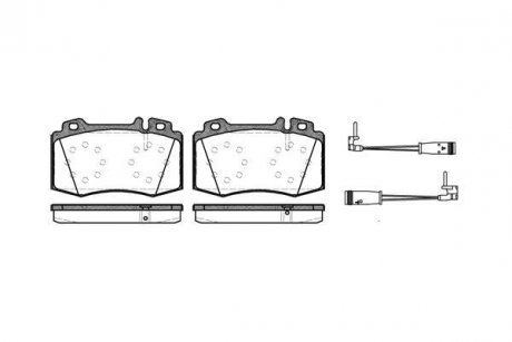 Тормозные колодки перед MB C32 AMG/E320-500 01> WOKING P6693.02