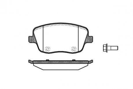 Тормозные колодки перед. VW Polo 02-/Skoda Fabia 99-14 (TRW) WOKING P6753.00