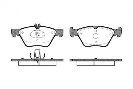 Тормозные колодки перед W202/210 (ATE)/211 4Matic WOKING P7013.00