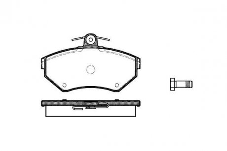 Тормозные колодки перед. AUDI A4/SEAT CORDOBA/VW PASSAT 1.6-1.9DH 94-02 (TRW) WOKING P7313.10