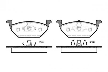 Колодки тормозные дисковые передние Audi A1 1.2 10-,Audi A1 1.4 10-,Audi A1 1.6 10- WOKING P7333.20